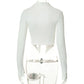 Open Shoulder Chinese Style Blouses
