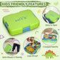 HiYZ Kids Bento Lunch Box 5 Compartments Leak-Proof BPA-Free Ages 3-7