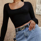 CR Womens Leather Belt 1.3" Reversible Casual Jeans Dress