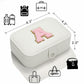 Parima Medium Jewelry Box Travel Organizer Mini Case White Initial G