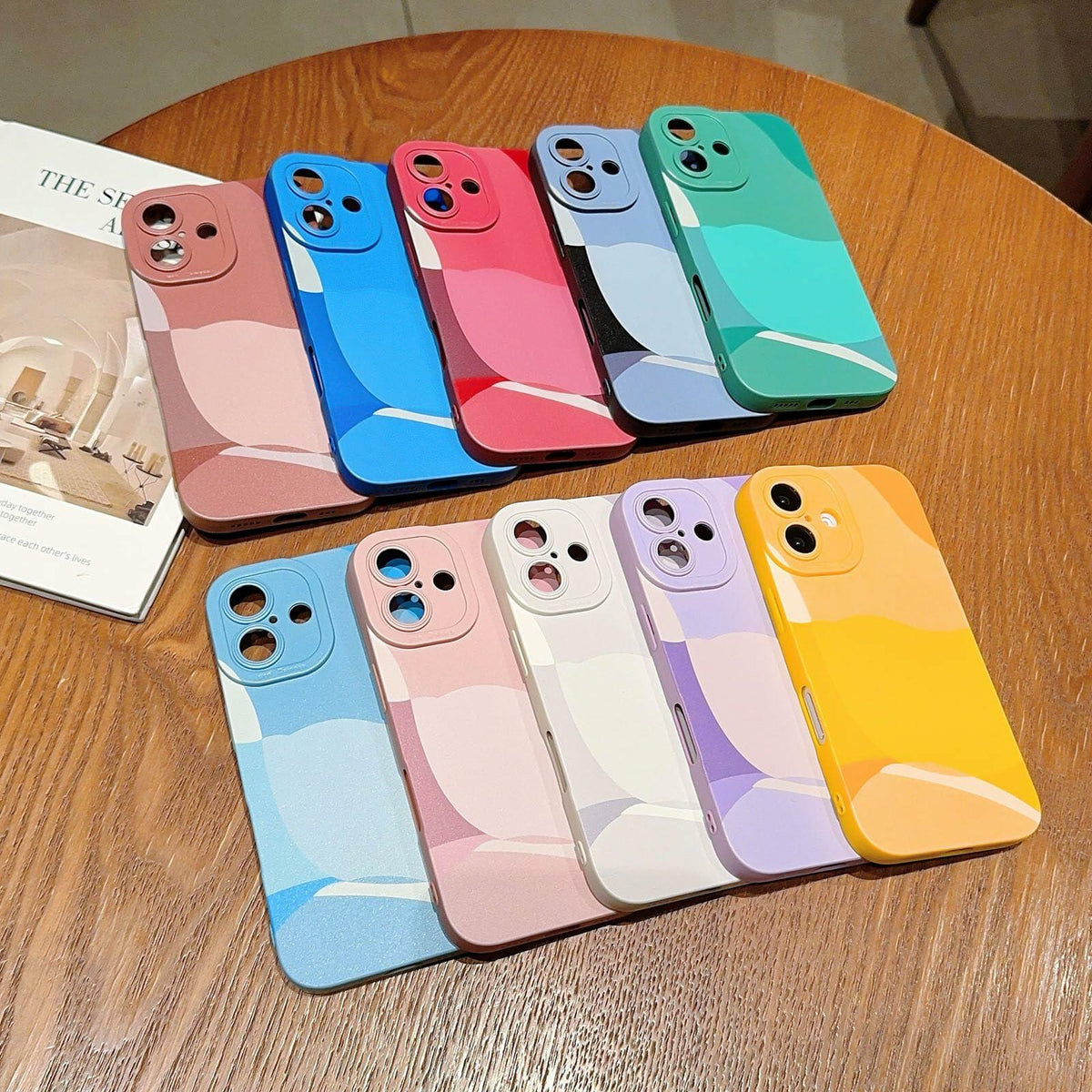 YKCZL iPhone 16 Case Blue Slim Soft Shockproof Full Camera Protection