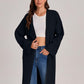 Bloggerlove Women's Black Cardigan Sweater 2024 Fall Oversized Coatigan