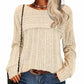 Apricot Womens Crewneck Sweatshirt Fall 2023 Casual Top Size XL