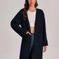 Bloggerlove Women's Black Cardigan Sweater 2024 Fall Oversized Coatigan