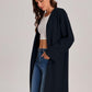 Bloggerlove Women's Black Cardigan Sweater 2024 Fall Oversized Coatigan
