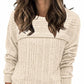 Apricot Womens Crewneck Sweatshirt Fall 2023 Casual Top Size XL