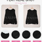 EVALESS Women's Medium Black V Neck Striped Sweater Pullover Knit Top