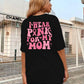 FASHGL I Wear Pink for My Mom T-Shirt Women Breast Cancer Awareness Light Pink S