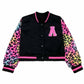 GMMDOMKID Kids Varsity Baseball Jacket Classic School Coat Boys Girls - Size 9