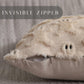 Allorry 2-Pack 18x18 Beige Gingerbread Christmas Pillow Covers Soft Plush Fur
