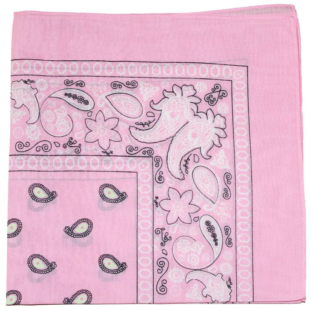 18 Pack 22 Inch Regular Size Polyester Paisley Bandanas