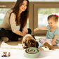 Slow Feeder Healthy Dog Bowl Happy Hunting Fun Puzzle Maze Bowl for Water Food 7.68in in Diameter 10.5oz in Capacity for Small Medium Dogs