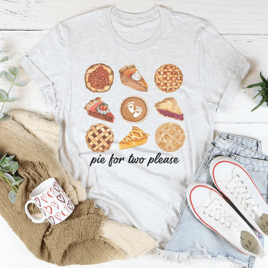 Pie For Two Please Pregnancy Tee