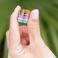 Pink Enamel Highs and Lows Ring