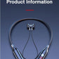 Playback Bluetooth Headphone Bass Wireless Headphones Sport Stereo Bluetooth Earphone Neckband Music Headset Updated Design with Industry Leading Sound & Improved Comfort, Long Wireless Range, Up to 24 Hours of Talk Time