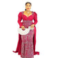 Plus Size Long Sleeve Sequined Evening Dress