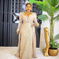Plus Size Long Sleeve Sequined Evening Dress