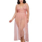 Plus Size Lace Teddy and Overskirt