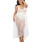 Plus Size Lace Teddy and Overskirt