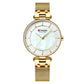 Women's Luxury Watches In Excellent Background And Zircon Designs Business Style Wristwatch Perfect Gift For Her