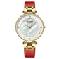 Women's Luxury Watches In Excellent Background And Zircon Designs Business Style Wristwatch Perfect Gift For Her