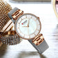 Women's Luxury Watches In Excellent Background And Zircon Designs Business Style Wristwatch Perfect Gift For Her