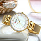 Women's Luxury Watches In Excellent Background And Zircon Designs Business Style Wristwatch Perfect Gift For Her