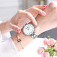 Women's Luxury Watches In Excellent Background And Zircon Designs Business Style Wristwatch Perfect Gift For Her