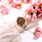 Women's Luxury Watches In Excellent Background And Zircon Designs Business Style Wristwatch Perfect Gift For Her