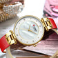 Women's Luxury Watches In Excellent Background And Zircon Designs Business Style Wristwatch Perfect Gift For Her