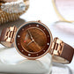 Women's Luxury Watches In Excellent Background And Zircon Designs Business Style Wristwatch Perfect Gift For Her
