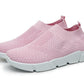 Women Slip On White Sneakers Vulcanize Shoes Super Light Women Casual Breathable Walking Shoes Lightweight Running Shoes Mesh Workout Casual Espadrilles Sports Sneakers