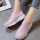 Women Slip On White Sneakers Vulcanize Shoes Super Light Women Casual Breathable Walking Shoes Lightweight Running Shoes Mesh Workout Casual Espadrilles Sports Sneakers