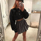 Thick Cotton Women Sweatshirt Hoodie Casual Loose Long Sleeve Streetwear Crop Pullover
