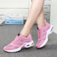 Sport Womans Athletic Sneakers Running Shoes Breathable Hollow Lace-Up Women Fashion Sneakers Lightweight Breathable Walking Shoes Non Slip Athletic Fashion Sneakers