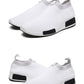 Men's Breathable Running Shoes Casual Fashion Outdoor White Espadrilles Sports Shoes Light Socks Lightweight Breathable Walking Running Shoes Mesh Workout Casual Sports Men's Jogging Sneakers