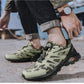 Mens Soft Breathable Outdoor Jogging Hiking Shoes Mountain Waterproof Running Shoes Sneakers Trail Running Non-Slip Hiking Breathable Walking Footwear Athletic Sneaker