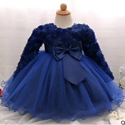 Purple Lace Girls Rose Princess Dress