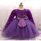 Purple Lace Girls Rose Princess Dress