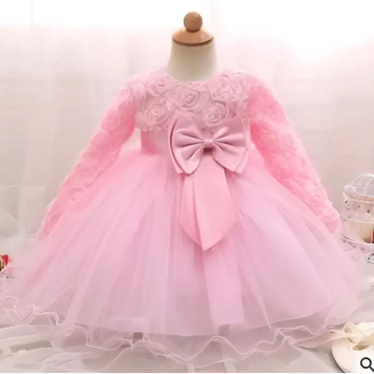 Purple Lace Girls Rose Princess Dress