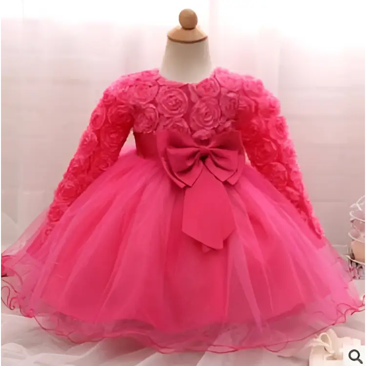 Purple Lace Girls Rose Princess Dress