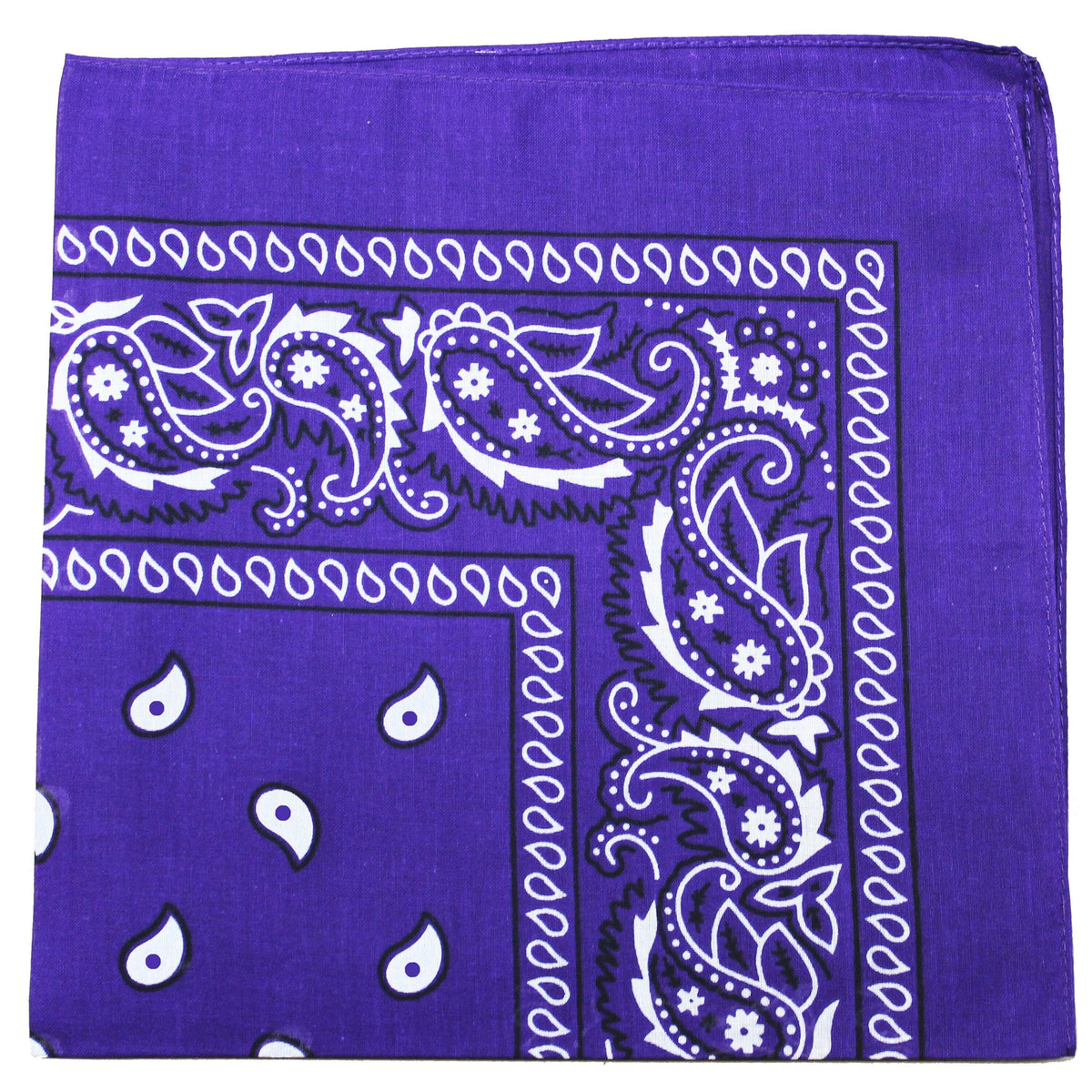 Pack of 100 Paisley Cotton Bandanas Novelty Headwraps - Bulk Wholesale - 22 inches