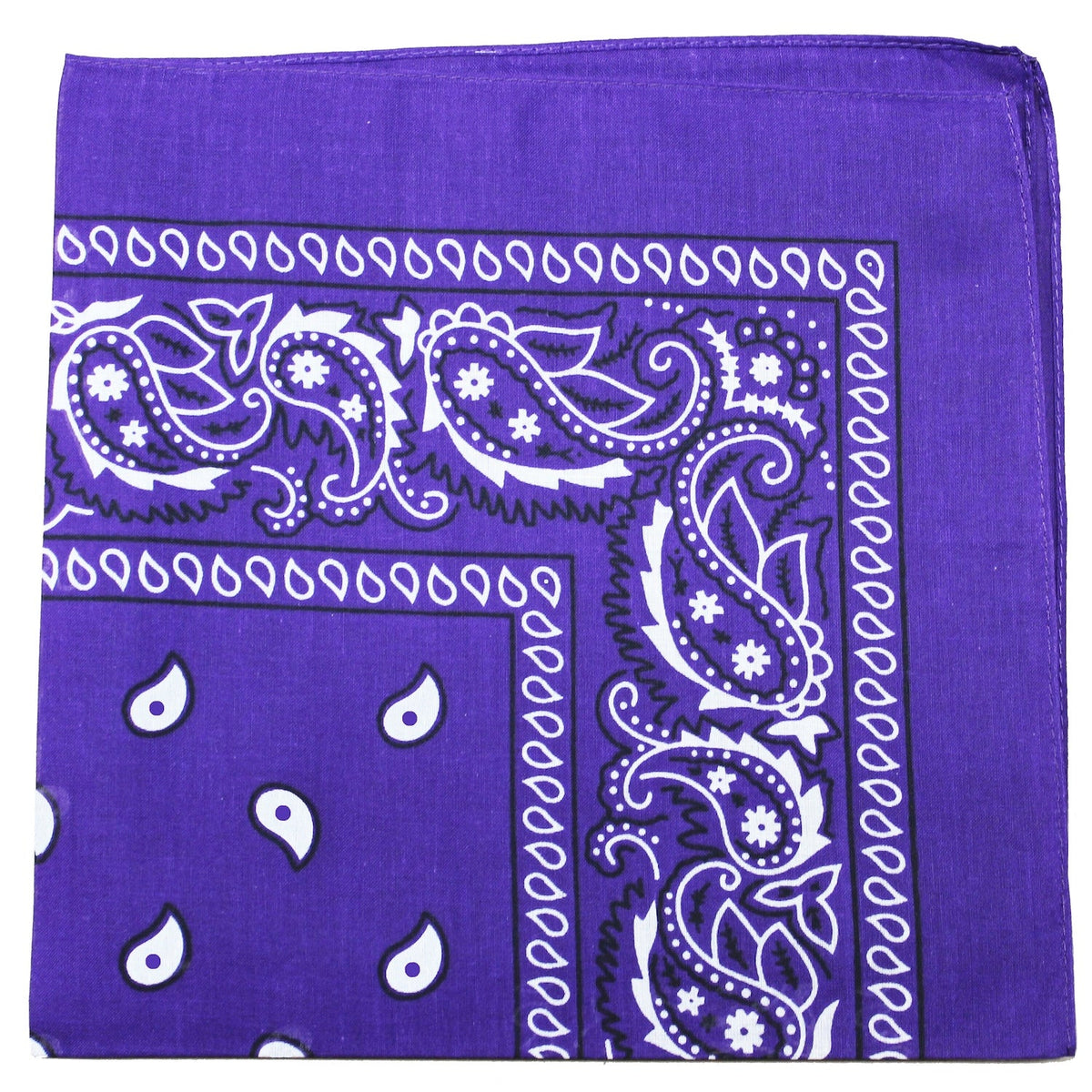 Pack of 18 Cotton Paisley Bandanas Regular Size 22 Inches