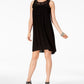 Style & Co Lace-Trim High-Low Dress
