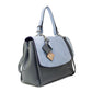 Simonetta Leather Handbag -Serenity / Charcoal