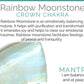 Rainbow Moonstone Crystal Quartz Stretch Gemstone Bracelet