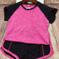 Kids Fitness T-shirt and Gym Shorts