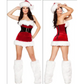 Red Velvet Santa Nightclub Night Lead Dance Dress