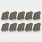 GlideRite 10-Pack 1-1/8 in. Weathered Nickel Square Cabinet Knobs