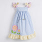 Blueberi Boulevard Baby Girls Gingham Bumblebee Sundress, 6-9 Months